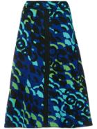 M Missoni Jacquard Knit A-line Skirt - Blue