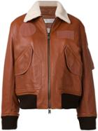 Victoria Victoria Beckham Aviator Jacket - Brown