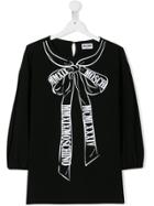 Moschino Kids Teen Bow-print Sweatshirt - Black