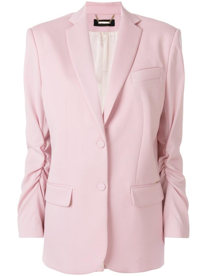 Styland Buttoned Up Jacket - Pink & Purple