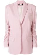 Styland Buttoned Up Jacket - Pink & Purple