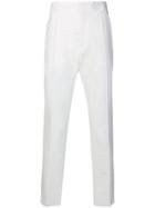 Jil Sander Tapered Cropped Trousers - White