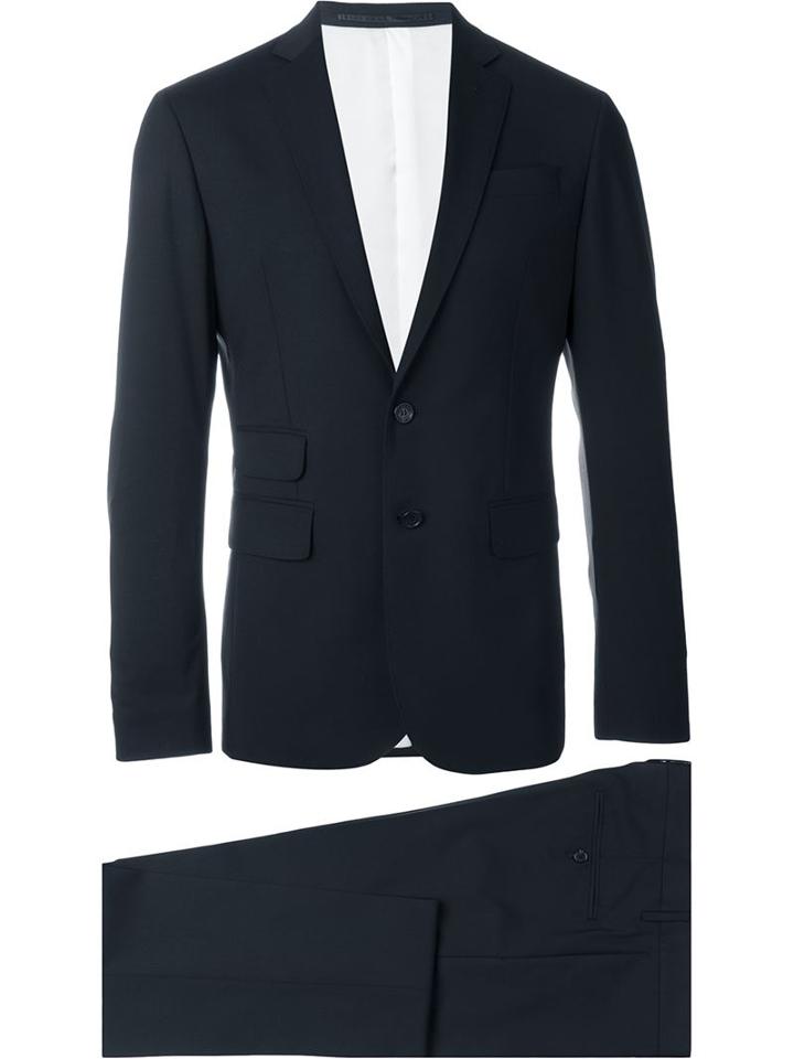 Dsquared2 Classic Two-piece Suit, Men's, Size: 52, Blue, Polyester/spandex/elastane/viscose/virgin Wool