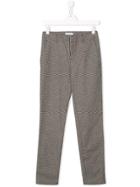 Dondup Kids Teen Straight Check Trousers - Black