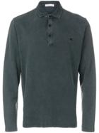 Etro Long Sleeve Polo Shirt - Grey
