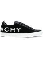 Givenchy Back Logo Flat Sneakers - Black