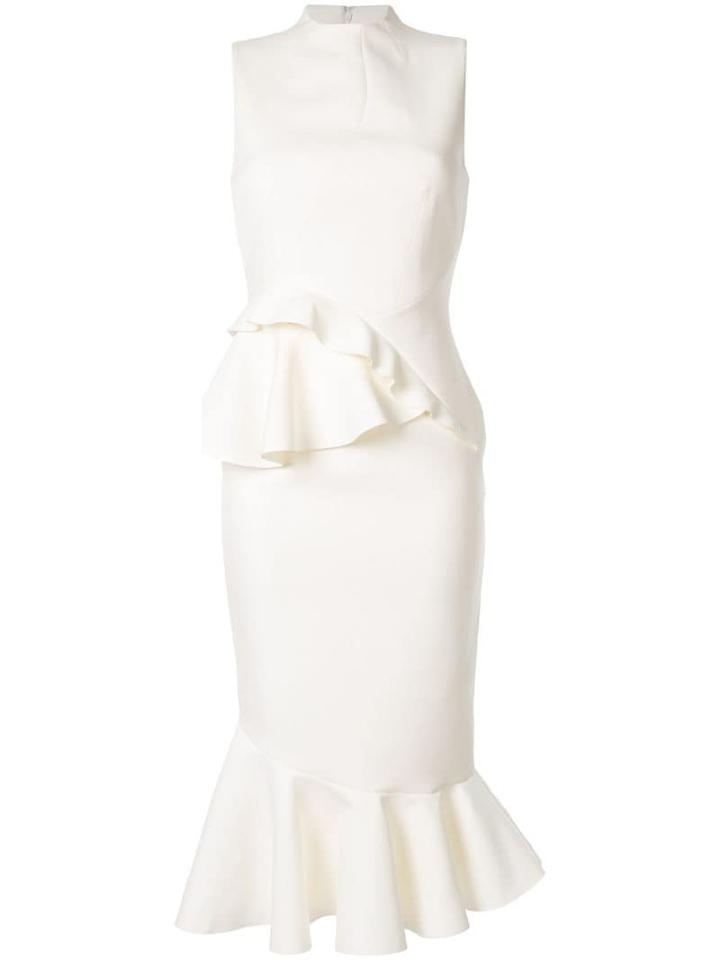 Rachel Gilbert Arden Ruffle Dress - White