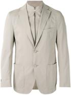 Corneliani - Layered Blazer - Men - Cotton/spandex/elastane/cashmere - 50, Nude/neutrals, Cotton/spandex/elastane/cashmere