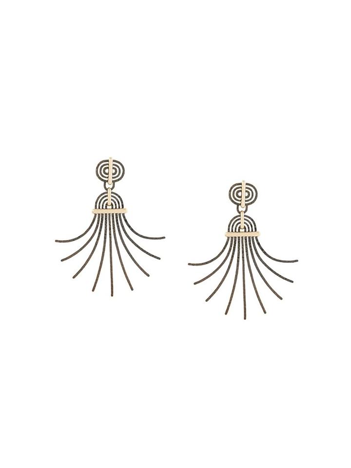 Lanvin Spiral Spread Earrings