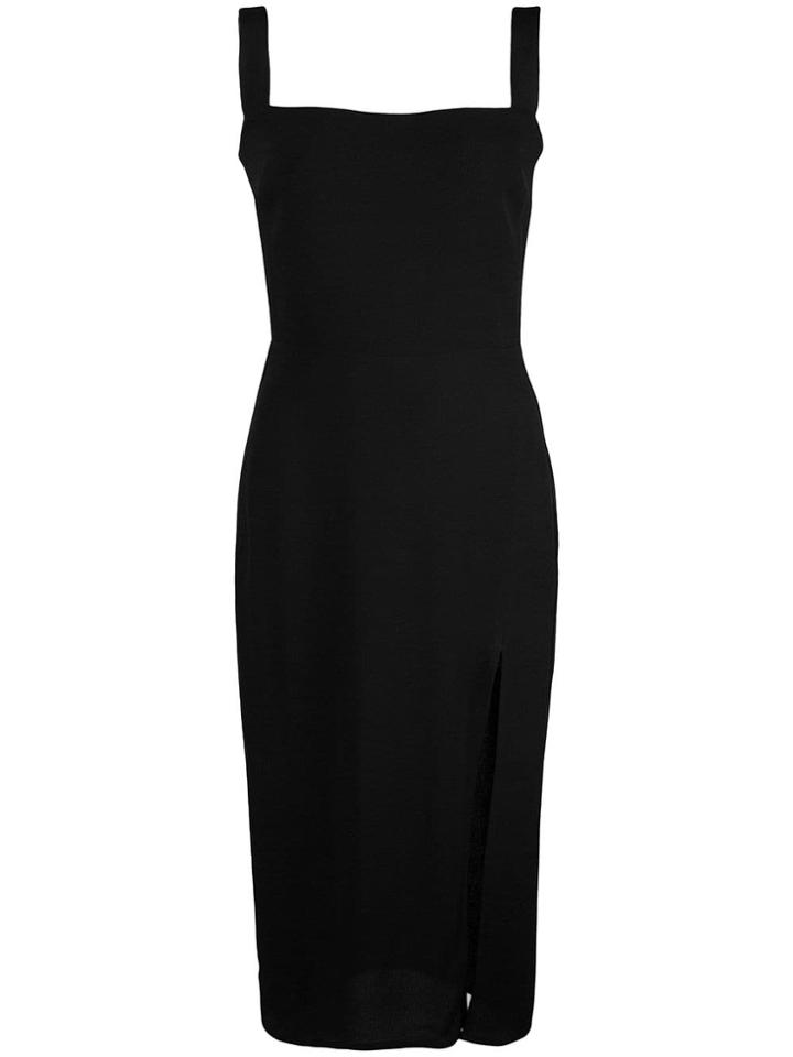 Reformation Christina Crepe Dress - Black