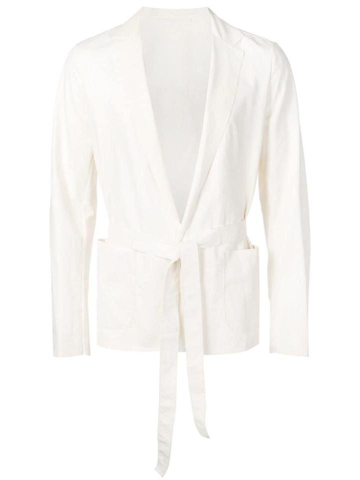 Salvatore Santoro Tie-waist Jacket - White