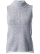 Guild Prime Mock Neck Sleeveless Top, Women's, Size: 36, Grey, Acrylic/nylon