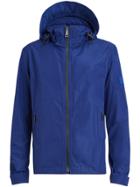 Burberry Packaway Hood Rain Jacket - Blue