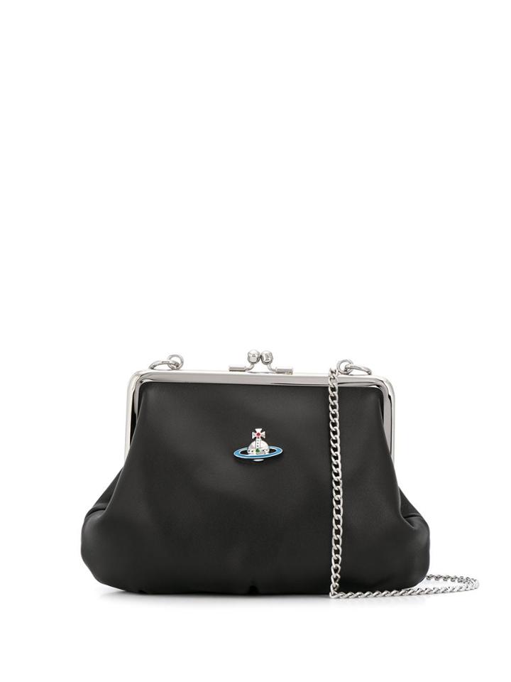 Vivienne Westwood Chain Strap Cross Body Bag - Black