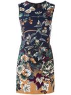 Kenzo Vintage Floral Print Dress, Women's, Size: 36, Blue