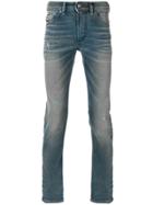 Diesel Lightly Distressed Slim Fit Jeans - Blue