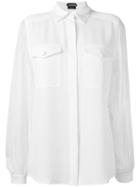 Tom Ford Chest Pocket Shirt, Women's, Size: 36, White, Silk
