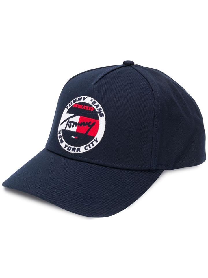 Tommy Hilfiger Logo Patch Baseball Cap - Blue