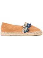 Manebi Macramé Pom Pom Espadrilles - Nude & Neutrals