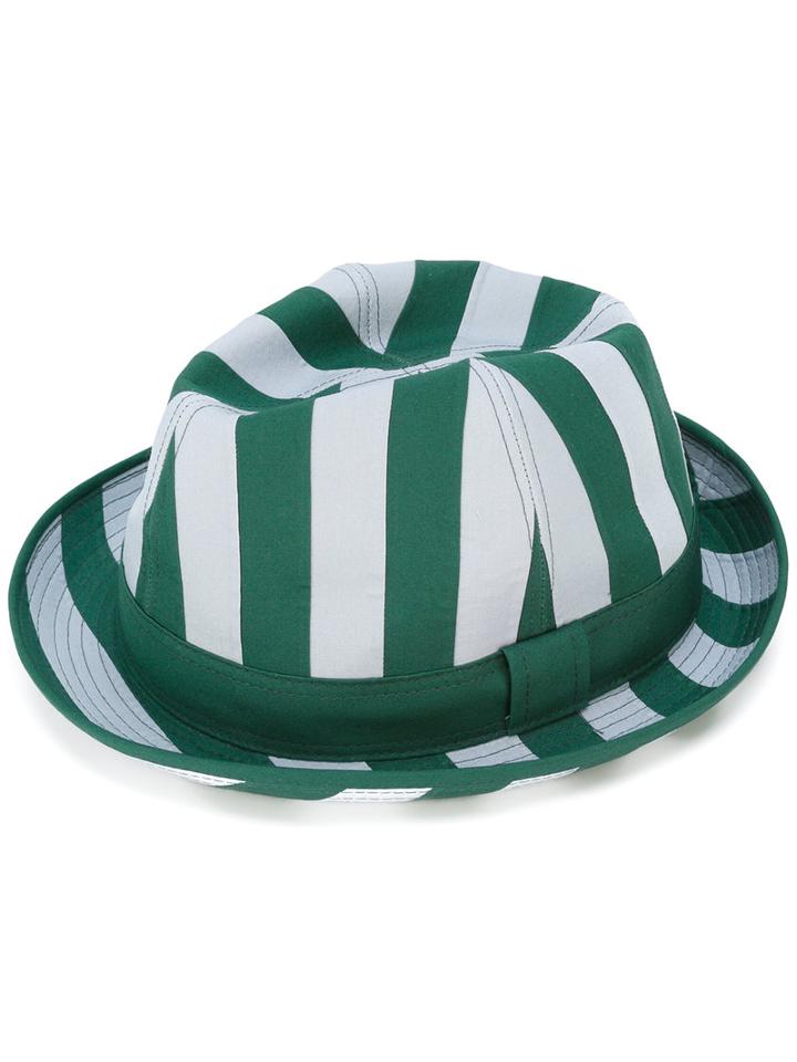 Comme Des Garçons Shirt - Striped Hat - Men - Cotton - M, Green, Cotton