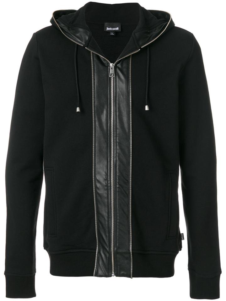 Just Cavalli Zipped Hoodie - Black