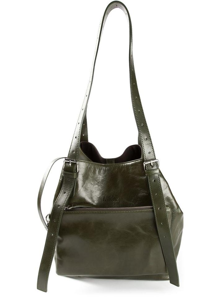 Mm6 Maison Margiela Zip Pocket Shoulder Bag