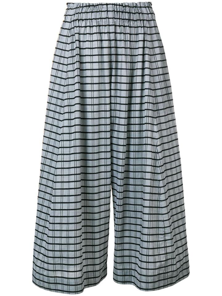 Henrik Vibskov Come Together Checked Culottes - Grey