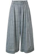 Henrik Vibskov Come Together Checked Culottes - Grey