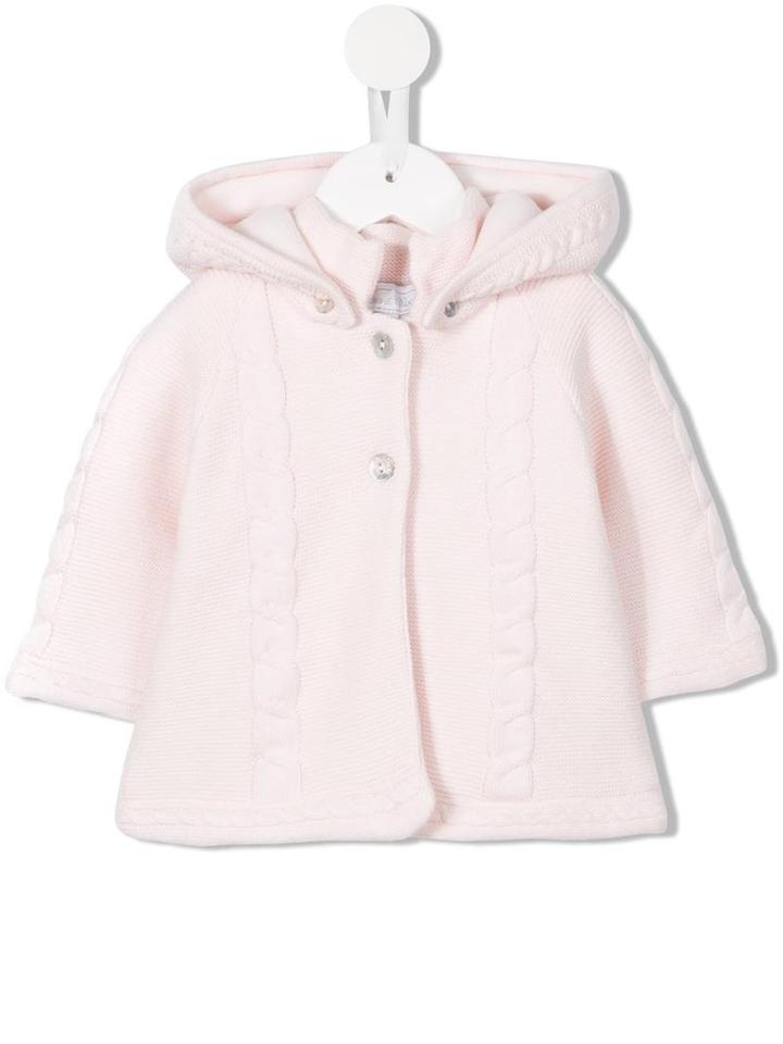 Tartine Et Chocolat Hooded Knit Jacket, Toddler Girl's, Size: 18 Mth, Pink/purple