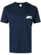 A.p.c. Logo Crewneck T-shirt - Blue