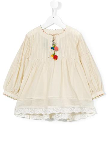 Pero Kids Flared Blouse, Girl's, Size: 10 Yrs, Nude/neutrals