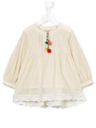 Pero Kids Flared Blouse, Girl's, Size: 10 Yrs, Nude/neutrals