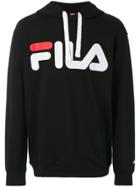 Fila Classic Logo Drawstring Hoodie - Black