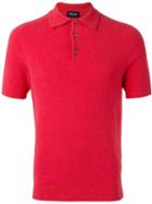 Drumohr Polo Shirt, Men's, Size: 52, Pink/purple, Cotton/polyamide