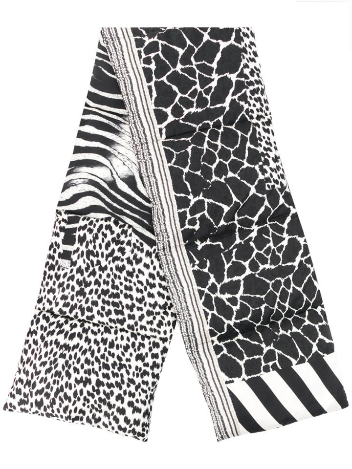 Pierre-louis Mascia Zebra Padded Scarf - Black