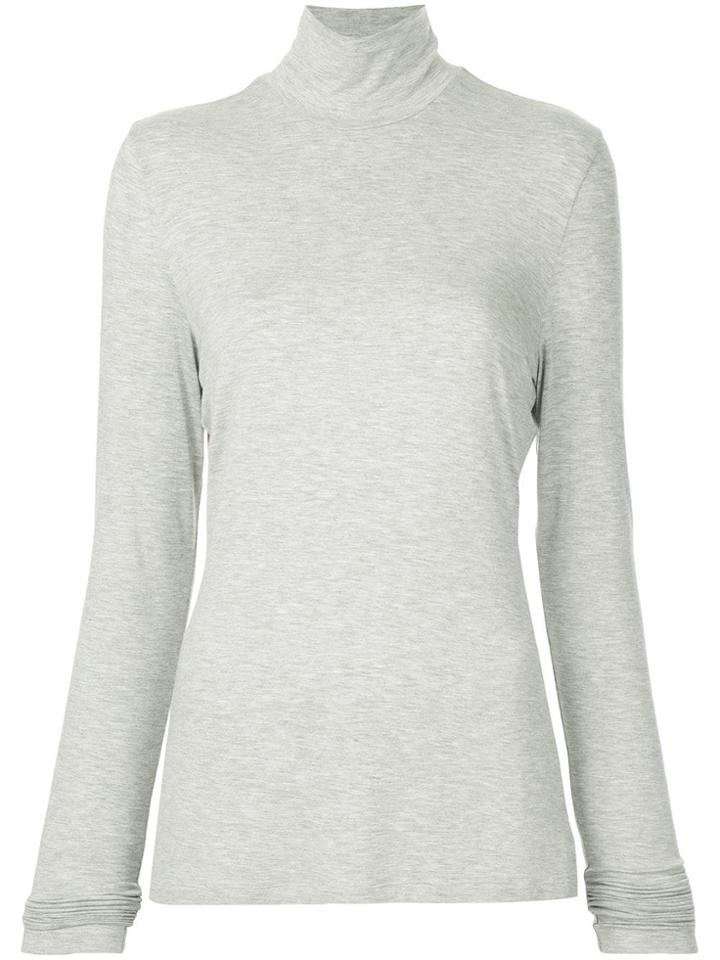 Tibi Slim Turtleneck Jumper - Grey