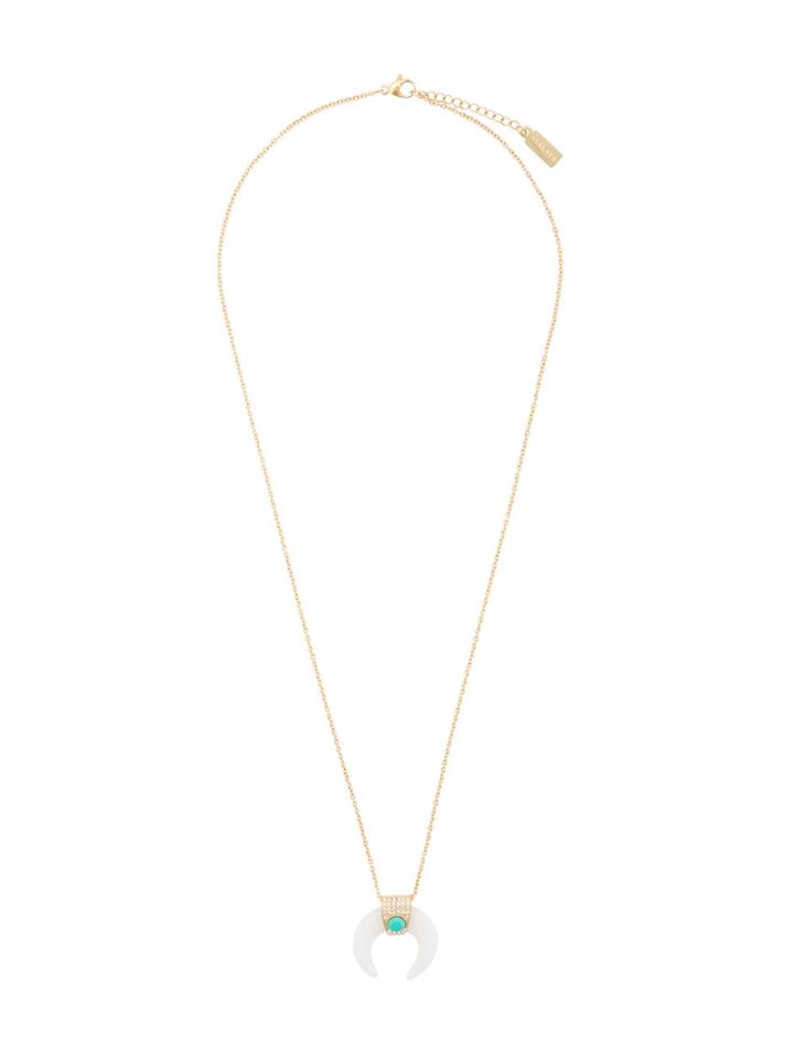 Nialaya Jewelry Mother Of Pearl Tiger Tooth Necklace - White