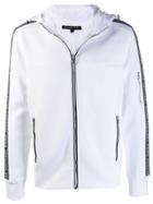 Michael Michael Kors Appliqué Stripe Hooded Jacket - White