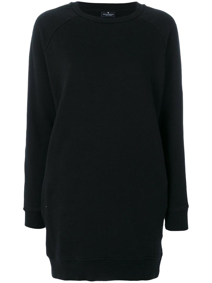 Marcelo Burlon County Of Milan - Longline Branded Jumper - Women - Cotton/polyester - S, Black, Cotton/polyester