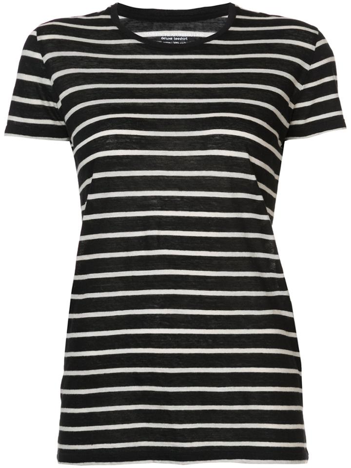 Majestic Filatures Striped T-shirt - Black