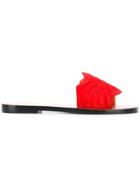 Nicholas Kirkwood Chevron Slides - Red