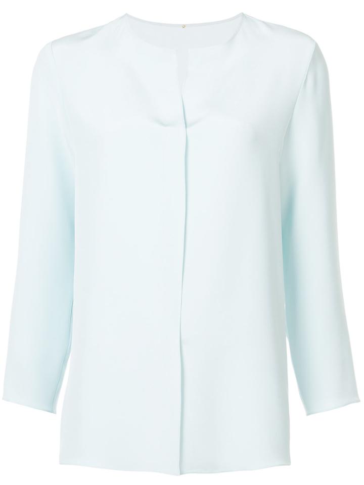 Peter Cohen Long Sleeve Blouse - Blue