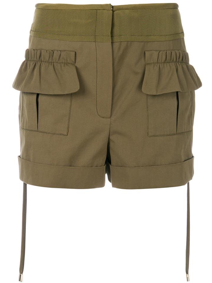 Carven Flap Pocket Shorts - Green