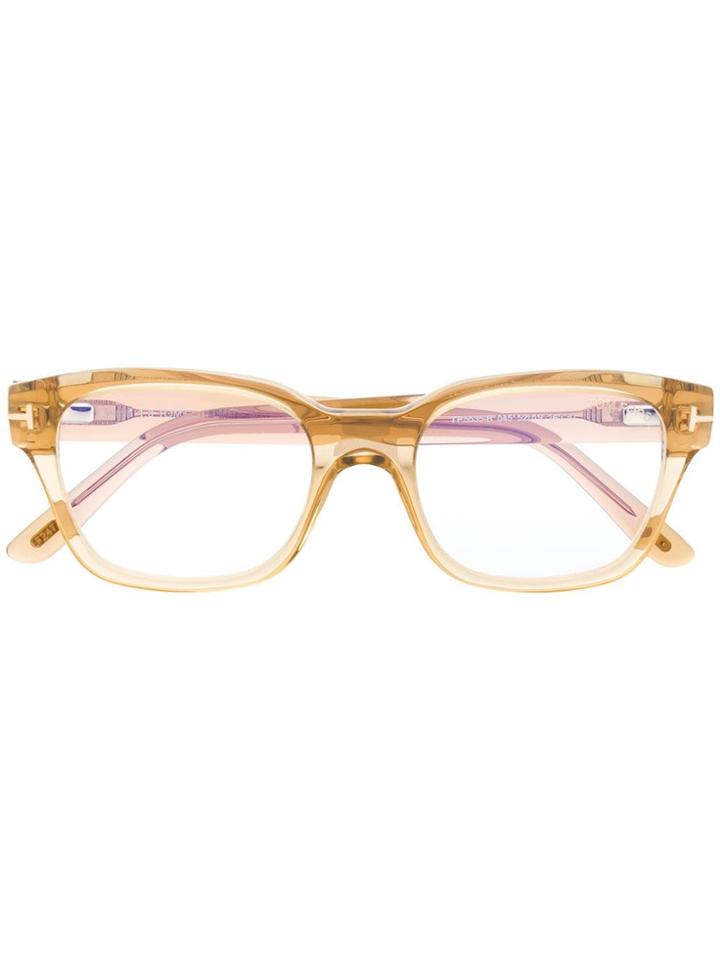 Tom Ford Eyewear Rectangular Shaped Glasses - Neutrals