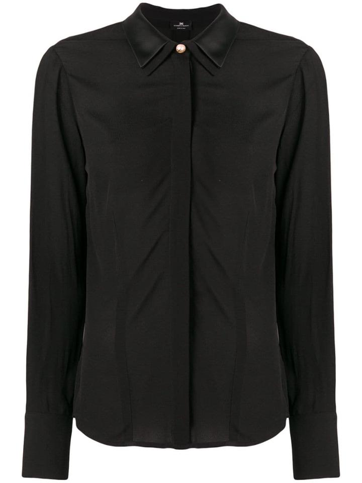 Elisabetta Franchi Loose Fit Blouse - Black