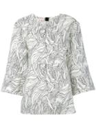 Marni - Beardsley Printed Blouse - Women - Cotton - 44, Women's, White, Cotton