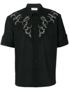 Saint Laurent Western-style Embroidered Shirt - Black