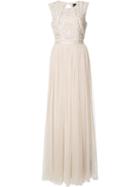 Needle & Thread Floral Embroidery Gown, Women's, Size: 4, Nude/neutrals, Polyester/nylon
