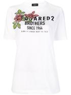 Dsquared2 Flower Logo Print T-shirt - White