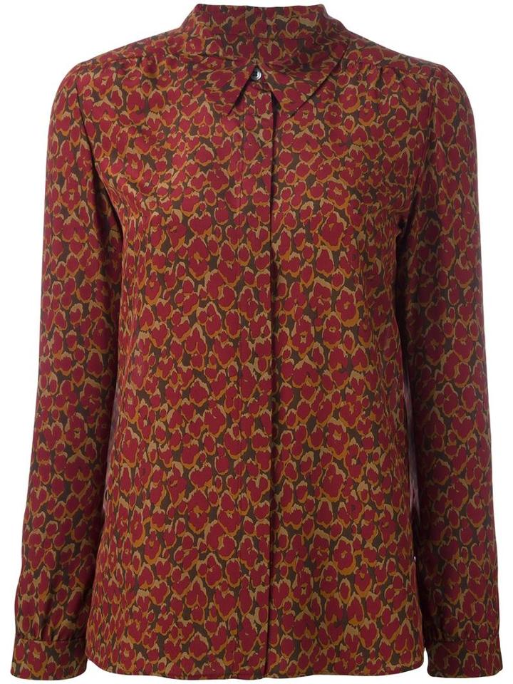 Vanessa Seward Floral Print Shirt, Women's, Size: 36, Red, Silk